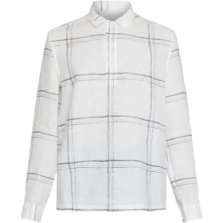 Shirt met lange mouwen KnowledgeCotton Apparel Loose linen printed