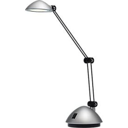 Hansa ledbureaulamp SPACE, 280 lumen, zilver