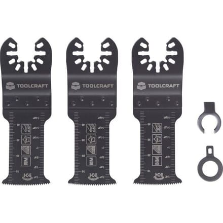 TOOLCRAFT TO-10283178 Multitool toebehorenset Bimetaal 32.5 mm 3 stuk(s)