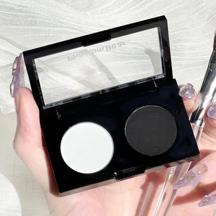 2 kleuren oogschaduwpalet matte oogmake-up rokerige oogschaduw naakt cosmetica