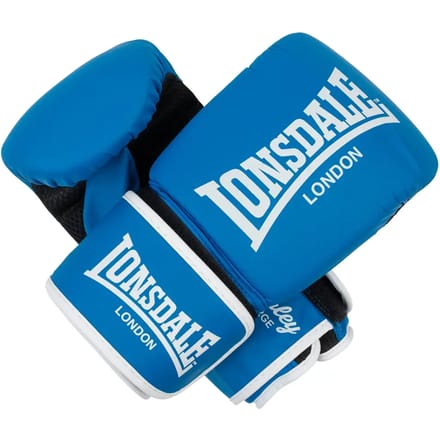 Lonsdale Boxhandschuhe Barley Boxsackhandschuhe aus Kunstleder Blue/White-S