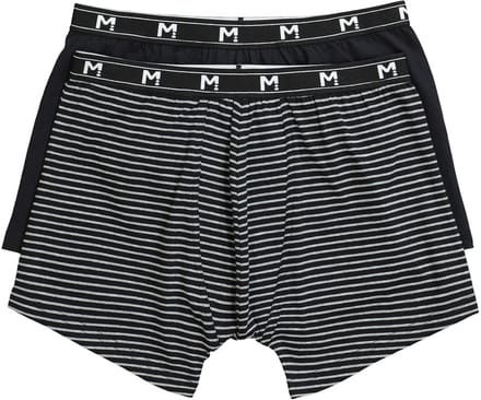 Men Plus - Heren - Midpants set van 2 onderbroek - Grijs melange - Maat L