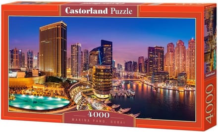 Puzzel Marina Pano, Dubai - 4000 stukjes, kleurrijk en uitdagend