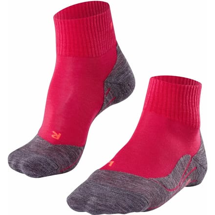 FALKE TK5 Short anti-blaar dun wol functioneel materiaal wandelsokken dames rood - maat 41-42