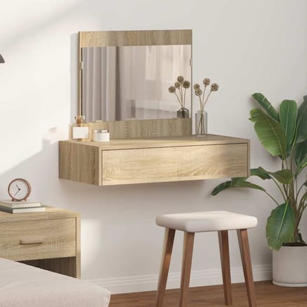 vidaXL - Kaptafel - Bruin - 83 - x - 40 - x - 70 - cm - Bewerkt - hout