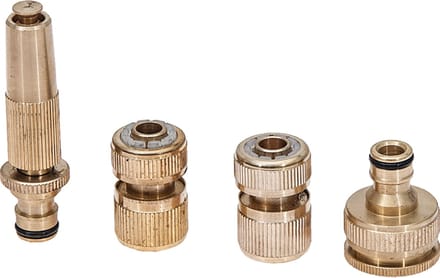 AGTECH Garden - Zestaw złączy - Adapter 1/2, 3/4-1 - Mosiądz