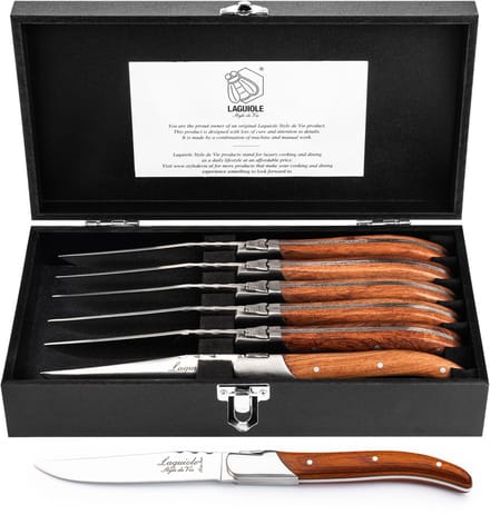 Laguiole Style de Vie Steakmessen Luxury Line - 6-delig - Rose