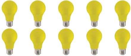 LED Lamp 10 Pack - Specta - Geel Gekleurd - E27 Fitting - 3W