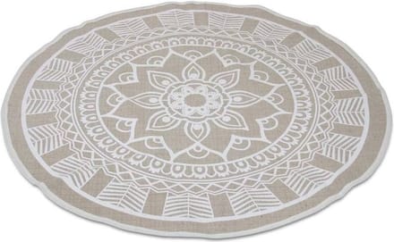 Safaary - Oosterse Vloerkleed Dille Beige Ø 110cm