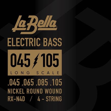 La Bella L-RX-N4D Bassnaren Set Nickel Round Wound (045-105)