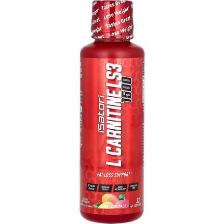 Isatori, L-Carnitine LS3 1500, Limonade Rose, 16 fl oz (480ml)