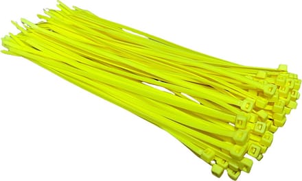 TD47 Kabelbinders 7.6 x 370mm Fluor Geel - Tie wraps - Tyraps