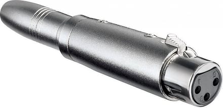 Goobay XLR-koppeling, 3-polig, 1x XLR-contrastekker (3-polige) > 1x 6,35 mm jack-contrastekker