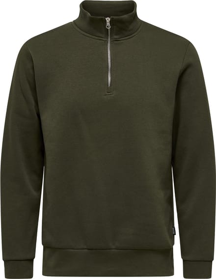 ONLY&SONS - ONSCERES HALF ZIP SWEAT NOOS - Heren - Sweaters