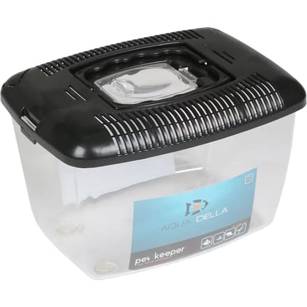 Aqua Della - Draagtas - Vissen - Pet Keeper Dierenbox Xl - 39x25x24,5cm Zwart - 1st