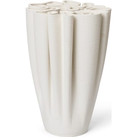 Ferm Living - Dedali vaas - H 25 cm - wit