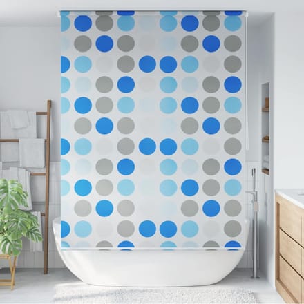 vidaXL - Rolgordijn - voor - douche - cirkel - 160x240 - cm