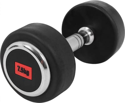 Gorilla Sports Vaste Halter 7,5 kg - Professionele Dumbbell - Rubber