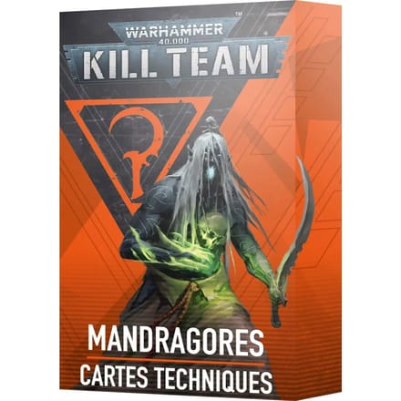 Bordspellen Games Workshop Warhammer 40k - Kill Team Datacards Drukhari Mandragores (Fr)