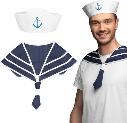 Boland - Set Marine - Volwassenen - Mannen - Matroos - Marine - Accessoirset - Carnaval - Themafeest