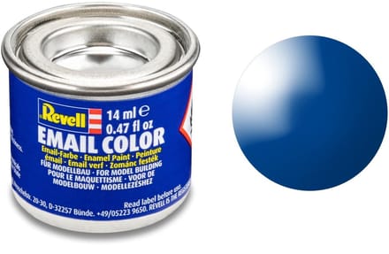Revell Hobbyverf Enamel verf - #52 Blue - Gloss - RAL5005 - Enamel - Verf potje - 14 ml