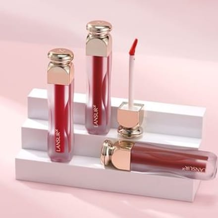LANSUR - Velvet Glow Lip Mud - 4 Colors V04# Cherry Red - 3g