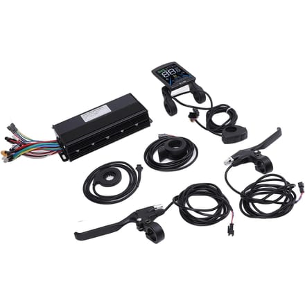 36V 48V 52V 40A Sinusgolf 3 Modus Controller Conversiekit met S100 Kleurendisplay Paneel Duimgas Trapondersteuning black