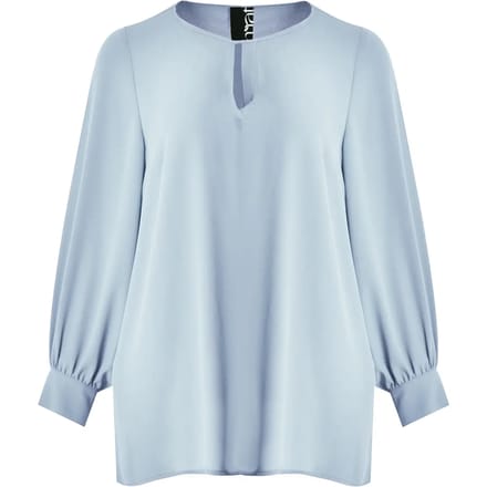 Blouse met lange mouwen van chiffon voor dames Mat Fashion