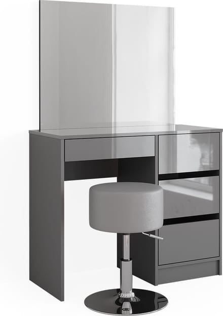 Vicco Sherry Kaptafel – 90 cm met kruk Grijs