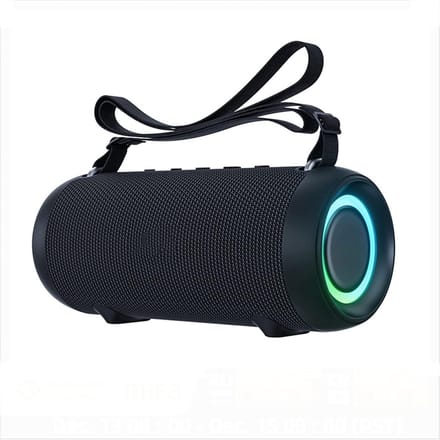 Bluetooth Speaker - Draagbare Geluidsbox - Muziek Streamen - Krachtige Bas - 60W Vermogen - Zwart