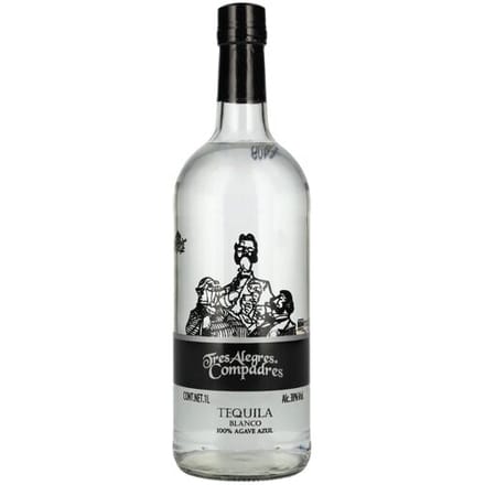 La Cofradia Tequila La Cofradia Tres Alegres Compadres Tequila Blanco 100% de Agave 38% Vol. 1l