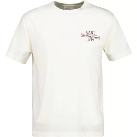 Gant Grafisch T-shirt crèmewit