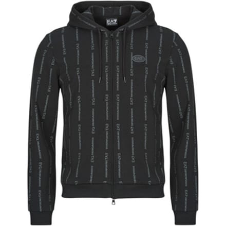 Capuchon sweaters Emporio Armani EA7 TRAIN GRAPHIC SERIES M HOODIE FZ COPL MONOGRAM PRINTED