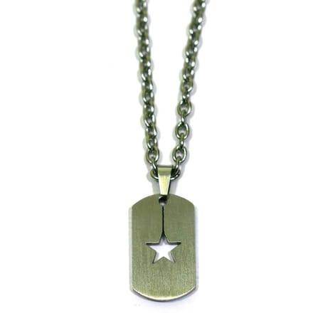 IbizaMen - Heren - ketting - ballchain - rvs - schakel - ster