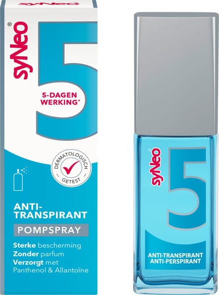 syNeo 5 - Deodorant Anti-transpirant Pompspray - 30 ml - Overmatig zweten