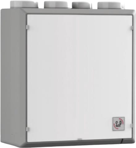 EnergiSava 260 S&P WTW Linker Uitvoering 310 m3/h Compacte en Lichtgewicht Warmteterugwinunit