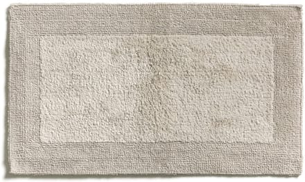 Badmat getuft 60 x 100 cm van 100% katoen, papyrus