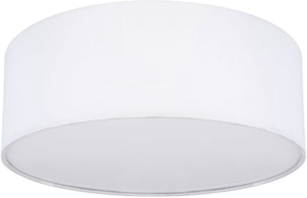 Plafondlamp 1 vlam Woonkamerlamp LED textiel, metaal, 1x LED warm wit, DxH 30x12 cm