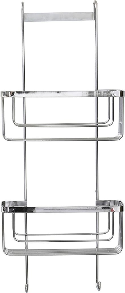 Tendance Hangend Doucherekje - zilver - 2-laags - 25 x 60 cm - RVS - zonder boren