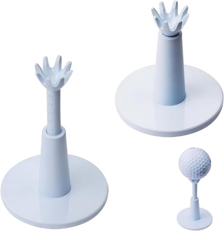 Set van 2 verstelbare rubberen golftees voor matten - Onmisbare golfaccessoires voor heren, onbreekbare en duurzame tees