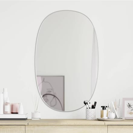 vidaXL - Wandspiegel - 70x45 - cm - zilverkleurig