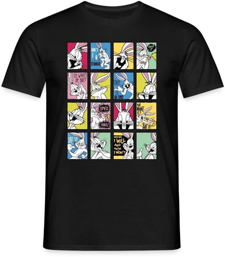 Looney Tunes Bugs Bunny Tiles T-Shirt Heren