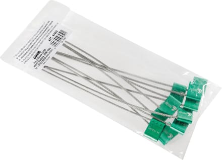 High Security Seals Aluminium kop, stalen kabel 10pcs