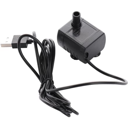 Dierenwaterfontein 500ml Keramiek Kalebasvorm Kat Waterdispenser met Geluidsarme Pomp black
