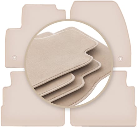 PREMIUM beige vloermatten voor: Ford Kuga MK2 SUV 2012-2019