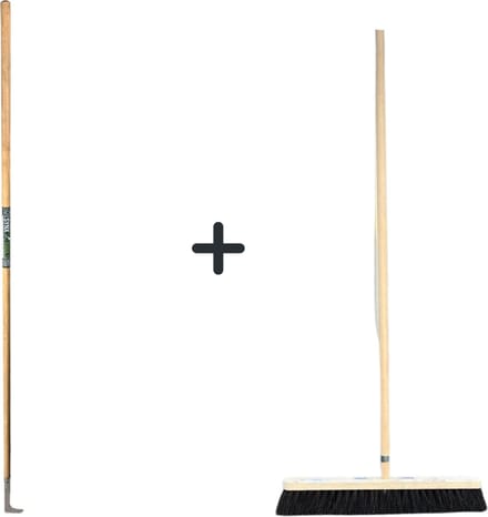 Synx Tools Voegenmes 150cm en Stadsbezem 30cm - Tuingereedschappen - Voegenmes - Stadsbezem
