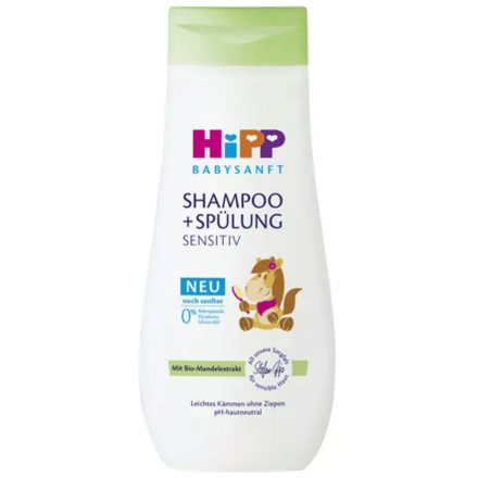 HiPP Babysanft Sensitive 2-in-1 Baby Shampoo & Conditioner - 200 ml