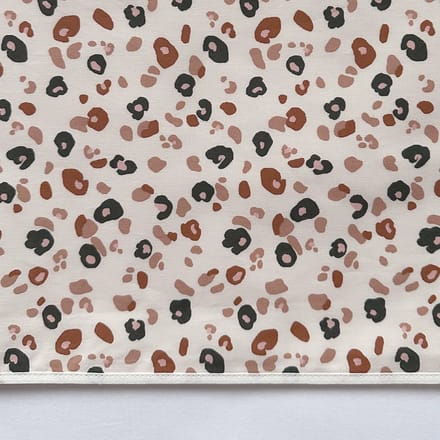 BINK Bedding Wieglaken Leopard 75x100 - leopardprint - luipaard - panter - wilde dieren - dessin - beige - ecru - naturel
