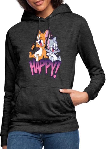 Tom En Jerry Met Nibbles Hoodie Dames