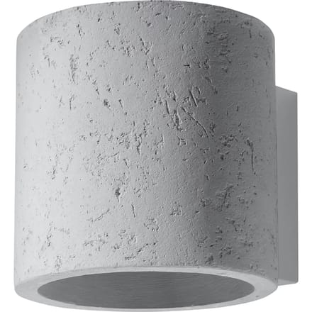 Sollux Lighting Wandlamp Orbis - G9 - grijs - concreet - 10x10x12cm